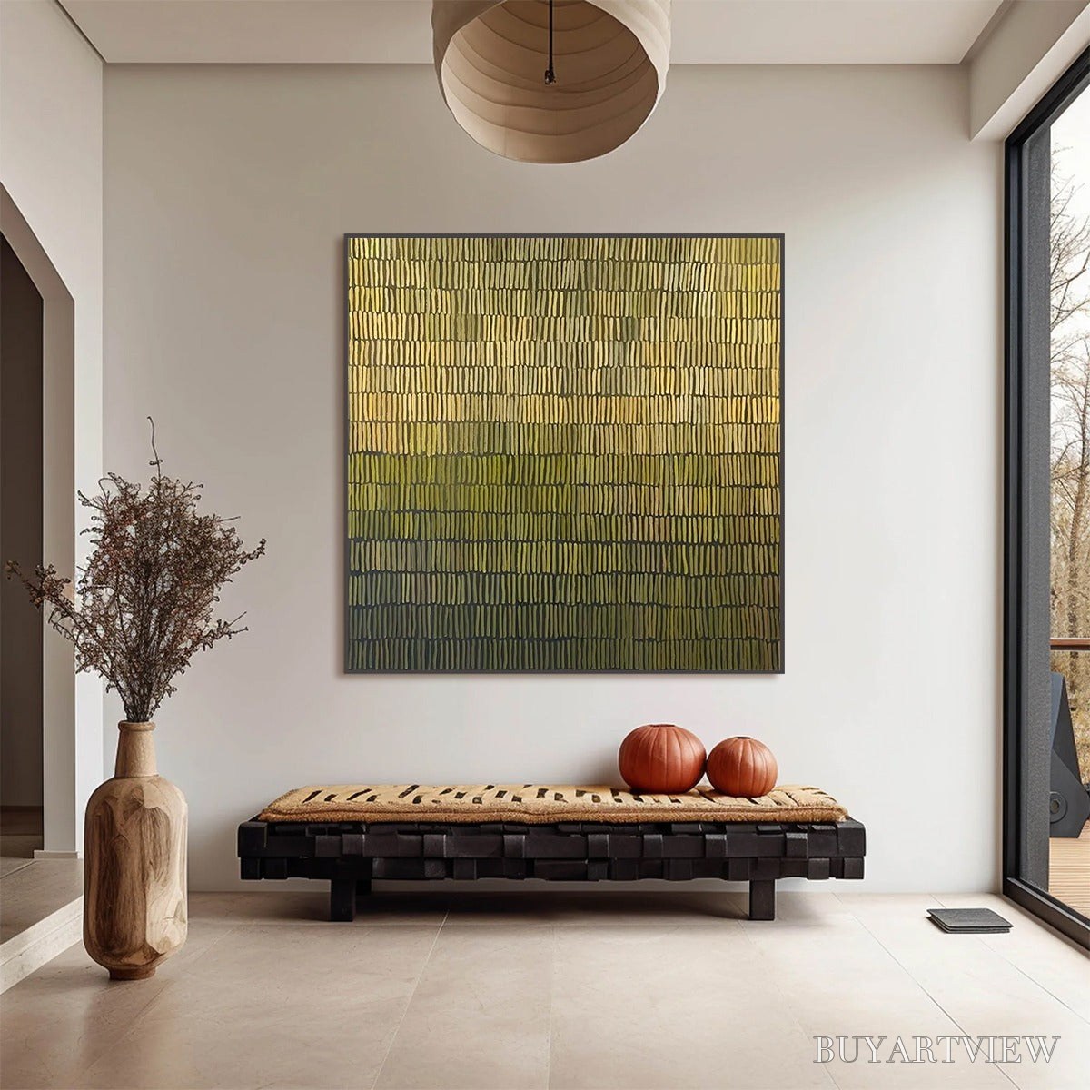 ARTOVITAS Terraced Serenity – Wabi Sabi Minimalist Abstract Painting - image 2