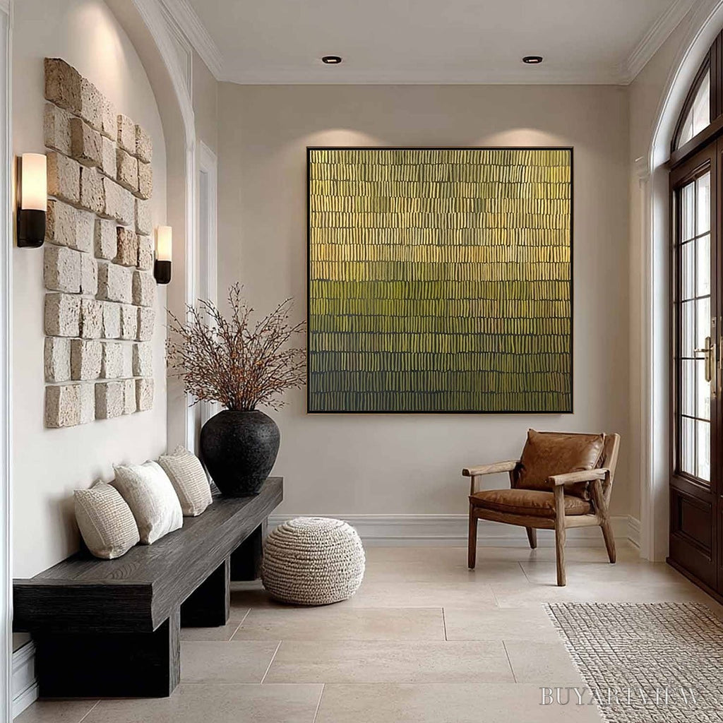 ARTOVITAS Terraced Serenity – Wabi Sabi Minimalist Abstract Painting - image 6