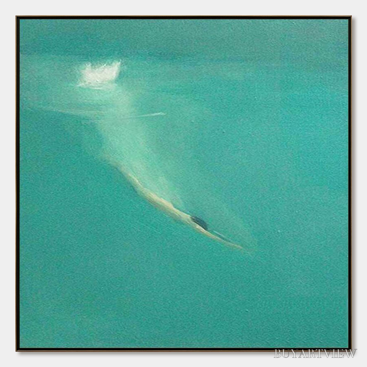 ARTOVITAS Submerge – Minimalist Wabi Sabi Sea Painting - image 1