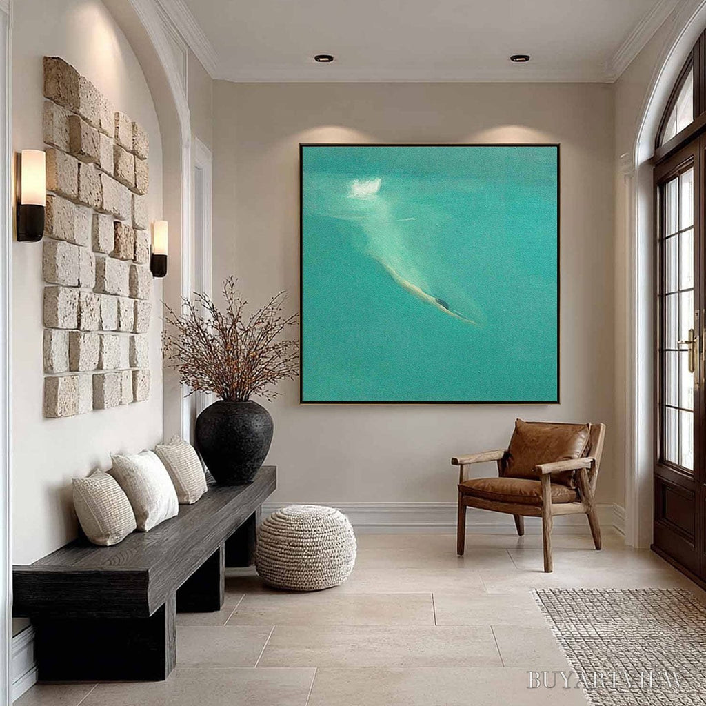 ARTOVITAS Submerge – Minimalist Wabi Sabi Sea Painting - image 2