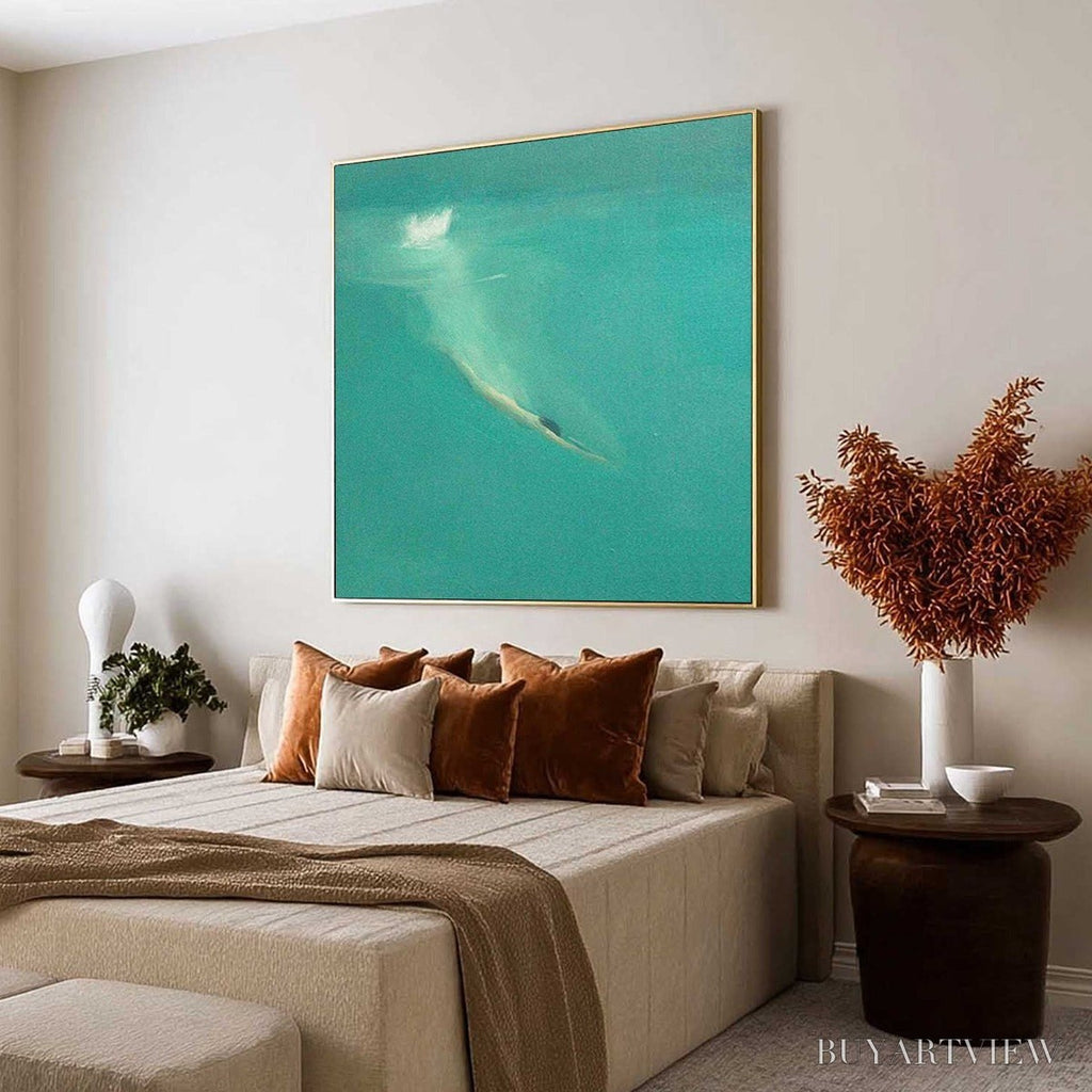ARTOVITAS Submerge – Minimalist Wabi Sabi Sea Painting - image 5