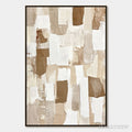 ARTOVITAS Earthen Layers – Textured Wabi Sabi Abstract Oil Painting - image 1