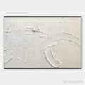 ARTOVITAS White Textured Abstract – Textured Abstract Painting in White - image 1