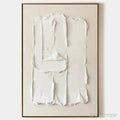 ARTOVITAS White Textured Relief – Textured Abstract Painting in White - image 1
