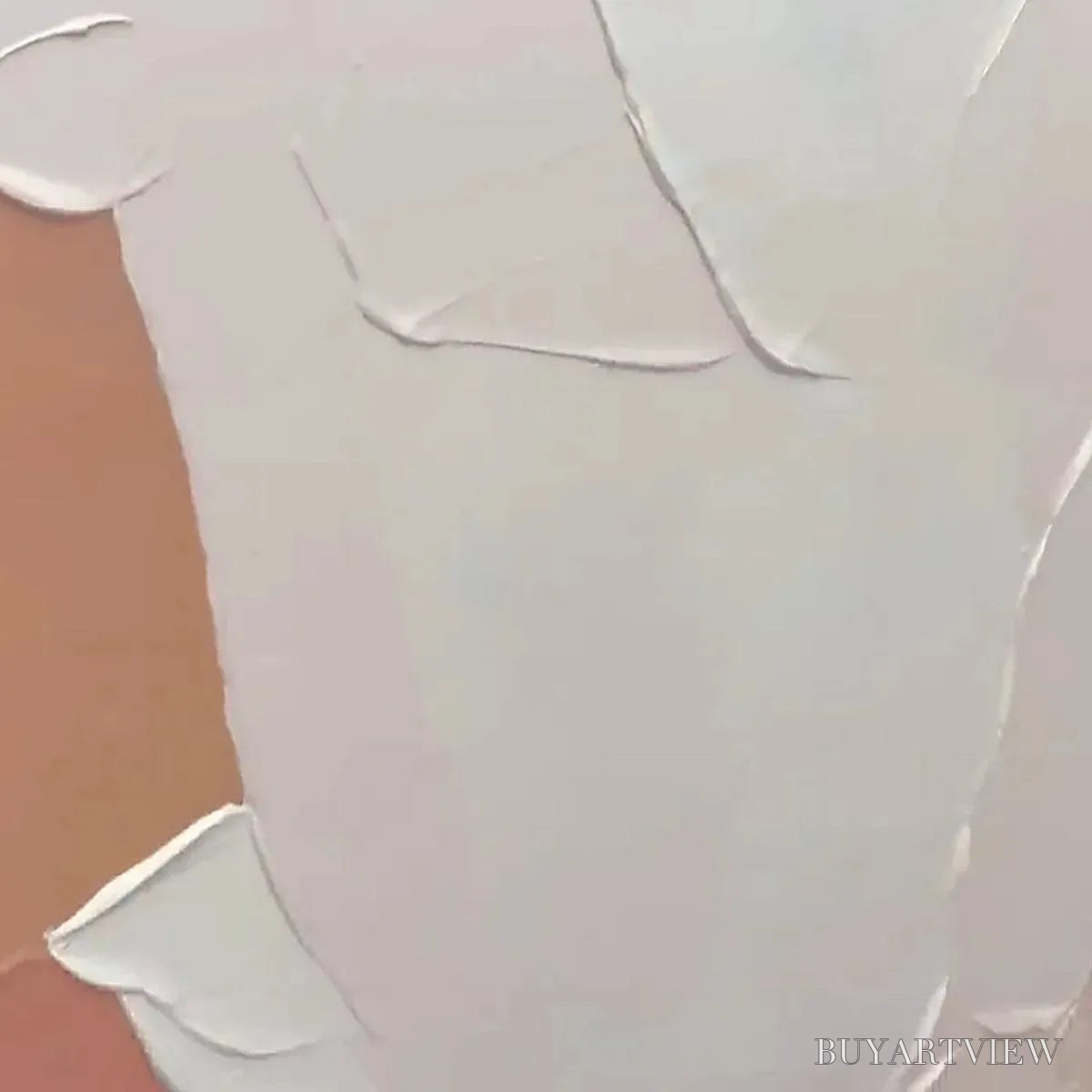 ARTOVITAS Nude Abstract – Textured Abstract Painting in Neutral Tones - image 3