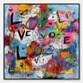 ARTOVITAS Love Explosion – Colorful Abstract Graffiti Style Love Painting - image 1