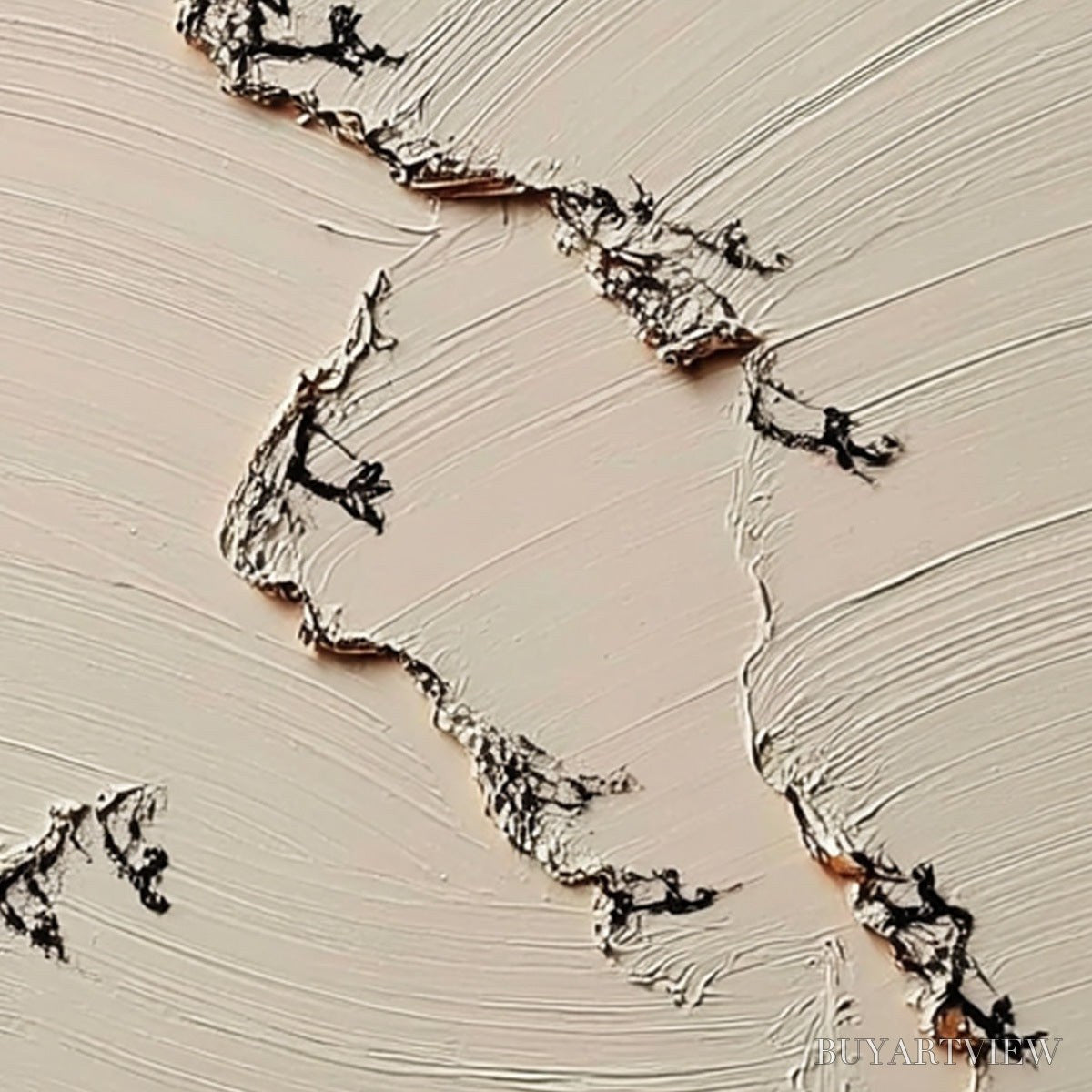 ARTOVITAS Fissure – Wabi Sabi Inspired Textured Abstract Art - image 3