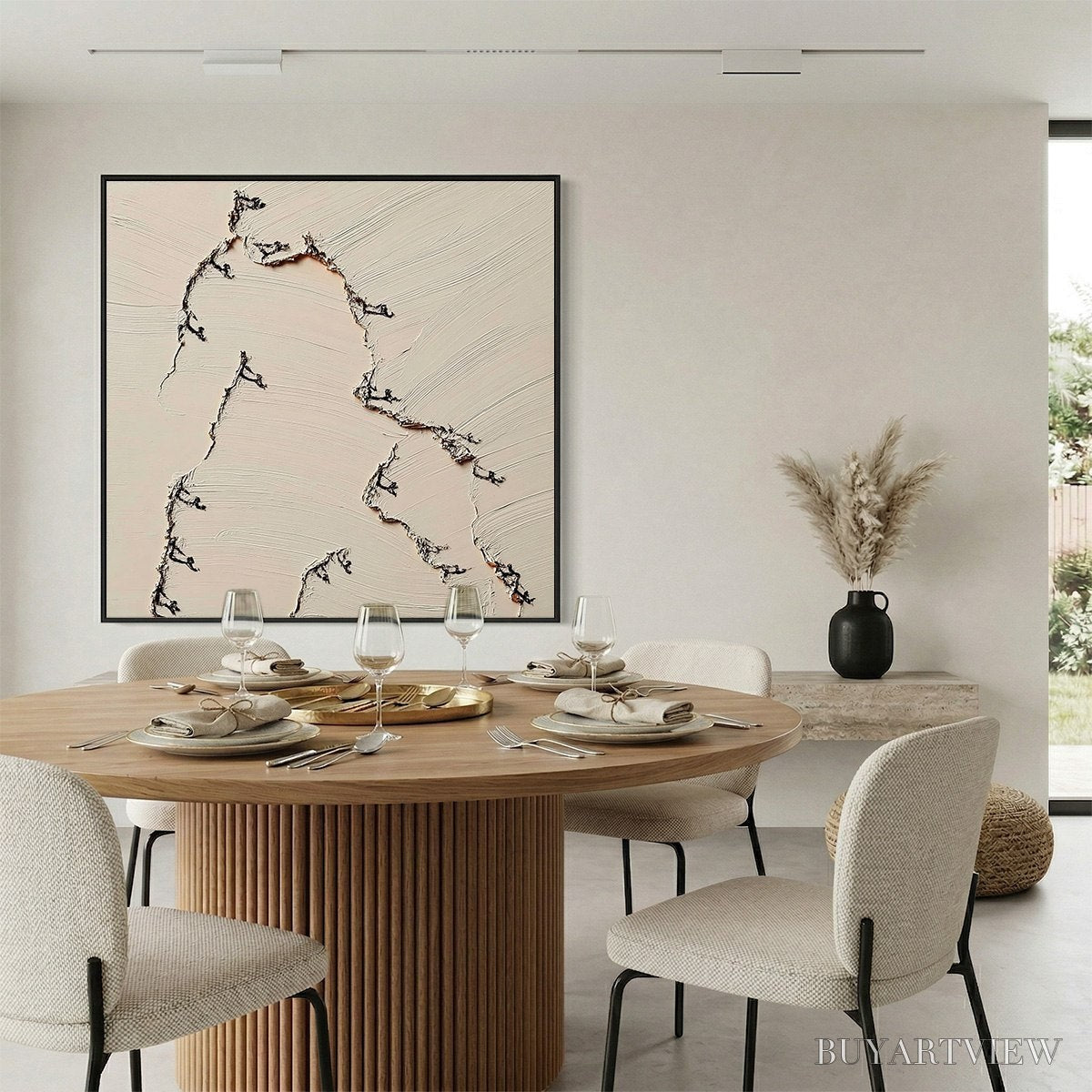 ARTOVITAS Fissure – Wabi Sabi Inspired Textured Abstract Art - image 4