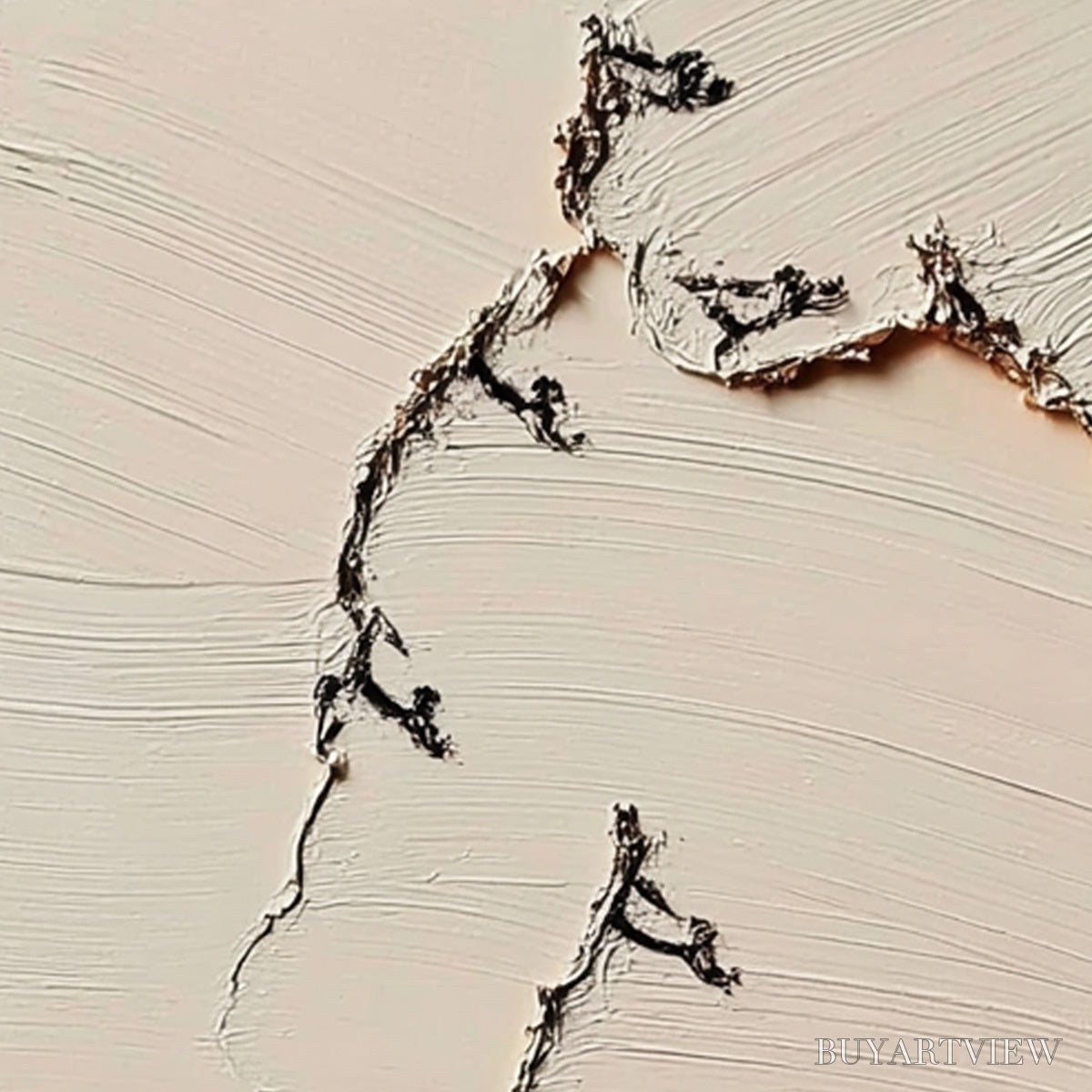 ARTOVITAS Fissure – Wabi Sabi Inspired Textured Abstract Art - image 5