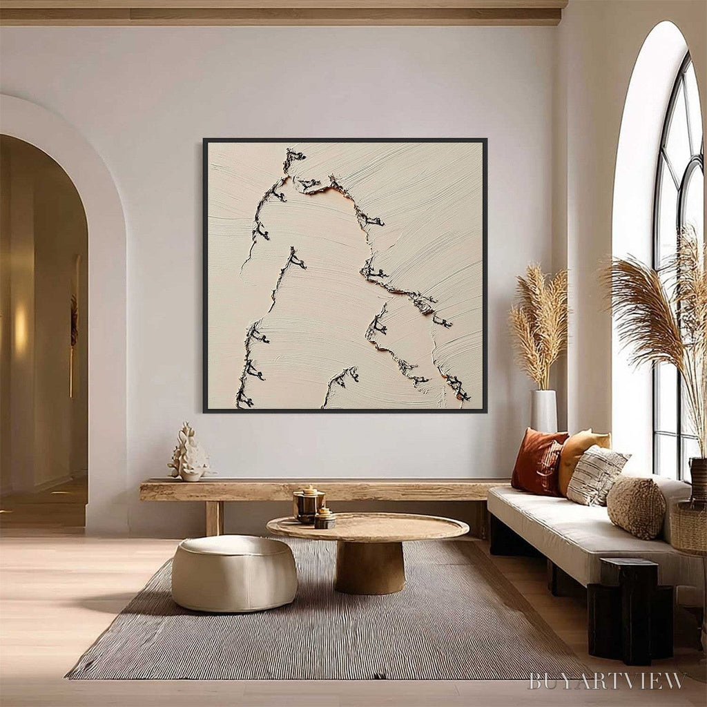 ARTOVITAS Fissure – Wabi Sabi Inspired Textured Abstract Art - image 6