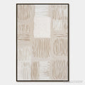ARTOVITAS Silent Rhythms – Textured Wabi Sabi Abstract Painting - image 1