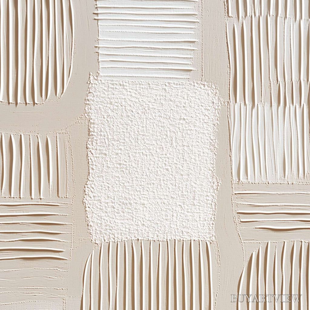 ARTOVITAS Silent Rhythms – Textured Wabi Sabi Abstract Painting - image 3