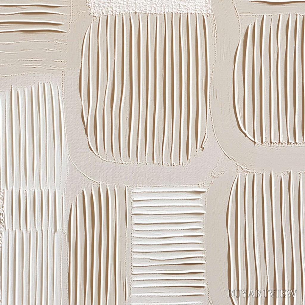 ARTOVITAS Silent Rhythms – Textured Wabi Sabi Abstract Painting - image 5