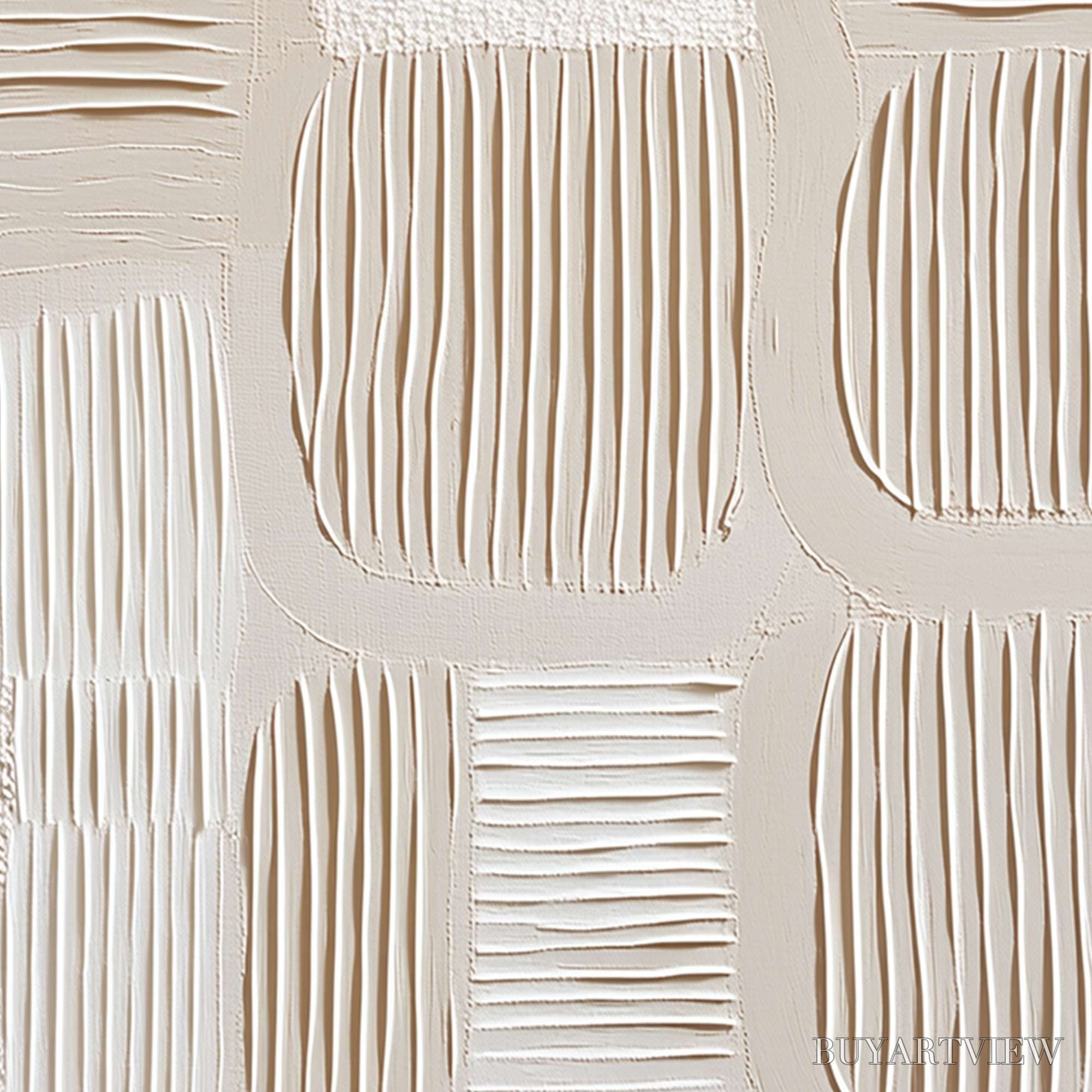 ARTOVITAS Silent Rhythms – Textured Wabi Sabi Abstract Painting - image 5