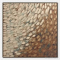 ARTOVITAS Golden Drift – Textured Wabi Sabi Abstract Oil Painting - image 1