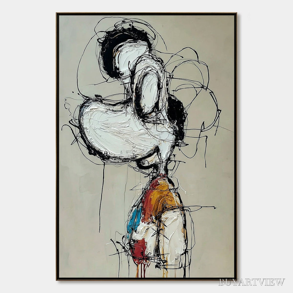 ARTOVITAS Inner Monologue – Expressive Abstract Figurative Impasto - image 1