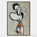 ARTOVITAS Inner Monologue – Expressive Abstract Figurative Impasto - image 1