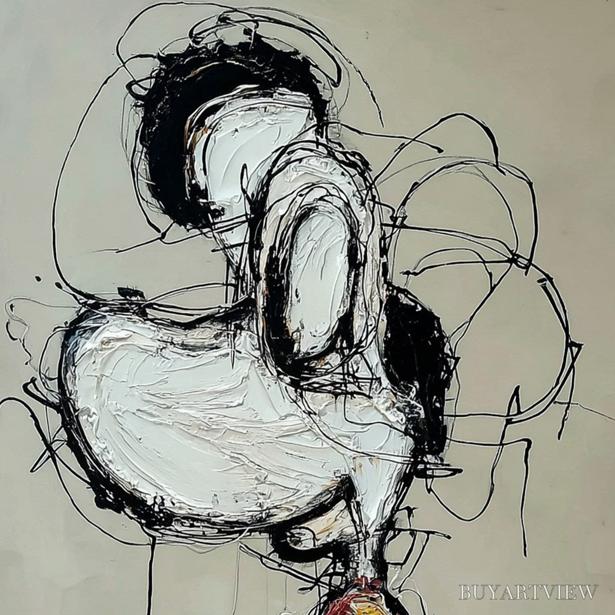 ARTOVITAS Inner Monologue – Expressive Abstract Figurative Impasto - image 3