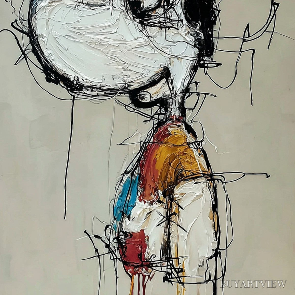 ARTOVITAS Inner Monologue – Expressive Abstract Figurative Impasto - image 5