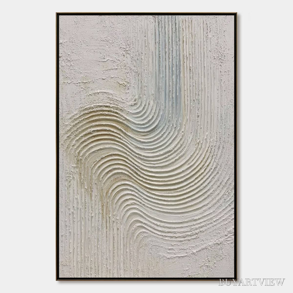 ARTOVITAS Silent Frequency – Textured Wabi Sabi Minimalist Abstract - image 1