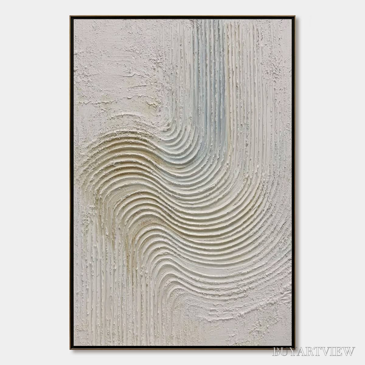 ARTOVITAS Silent Frequency – Textured Wabi Sabi Minimalist Abstract - image 1