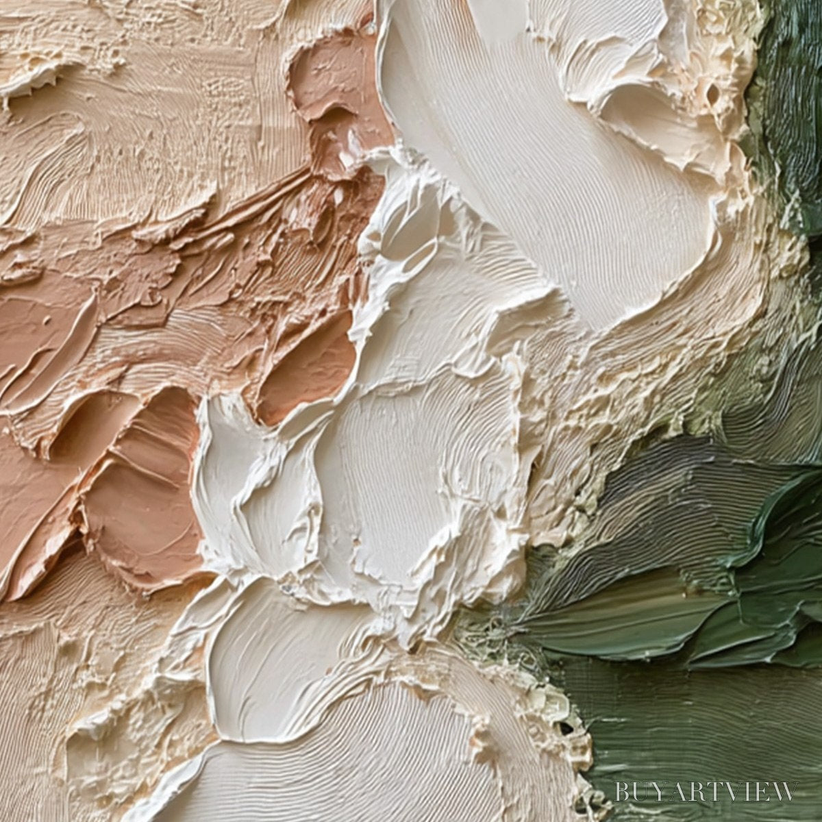 ARTOVITAS Earth'S Embrace – Textured Wabi Sabi Abstract Painting in Earth Tones - image 5