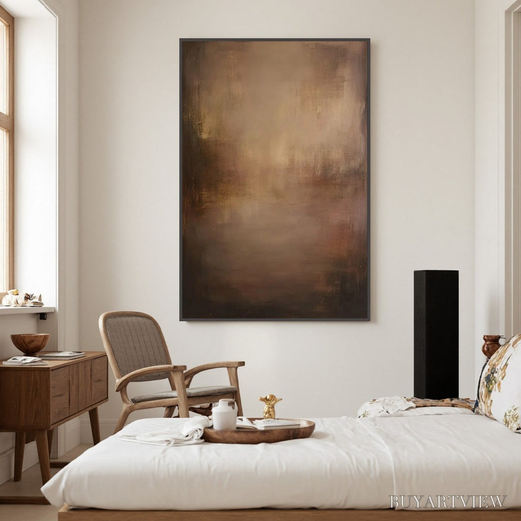 ARTOVITAS Fading Ember – Wabi Sabi Abstract Art for Sophisticated Spaces - image 2