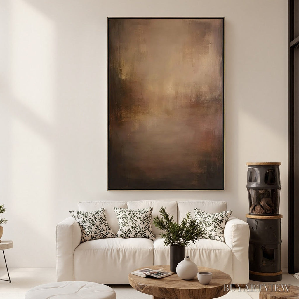 ARTOVITAS Fading Ember – Wabi Sabi Abstract Art for Sophisticated Spaces - image 6