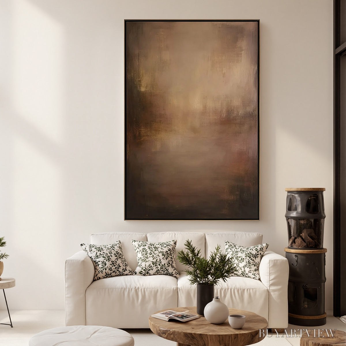 ARTOVITAS Fading Ember – Wabi Sabi Abstract Art for Sophisticated Spaces - image 6