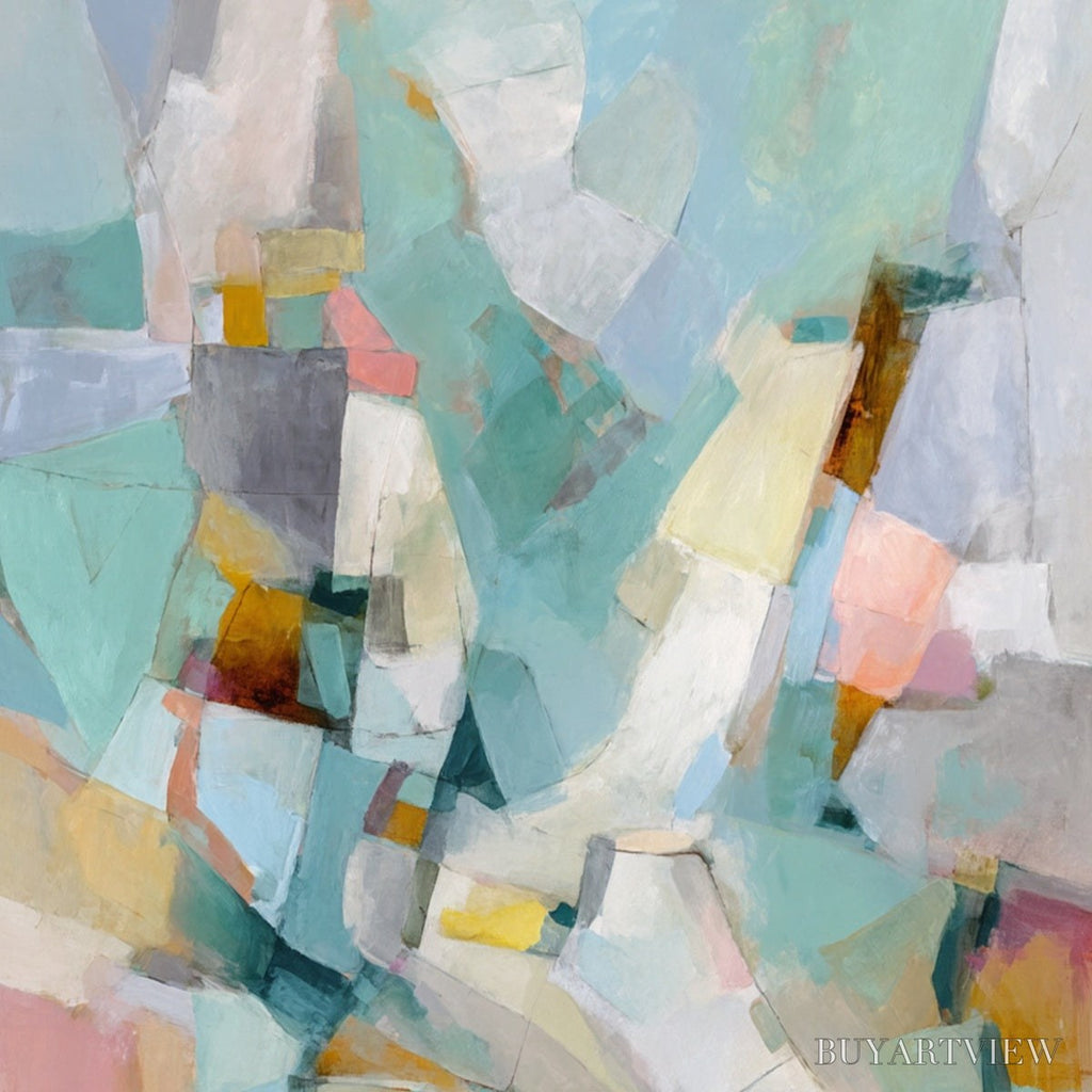 ARTOVITAS Mosaic Dream – Colorful Modern Abstract Geometric Painting - image 3