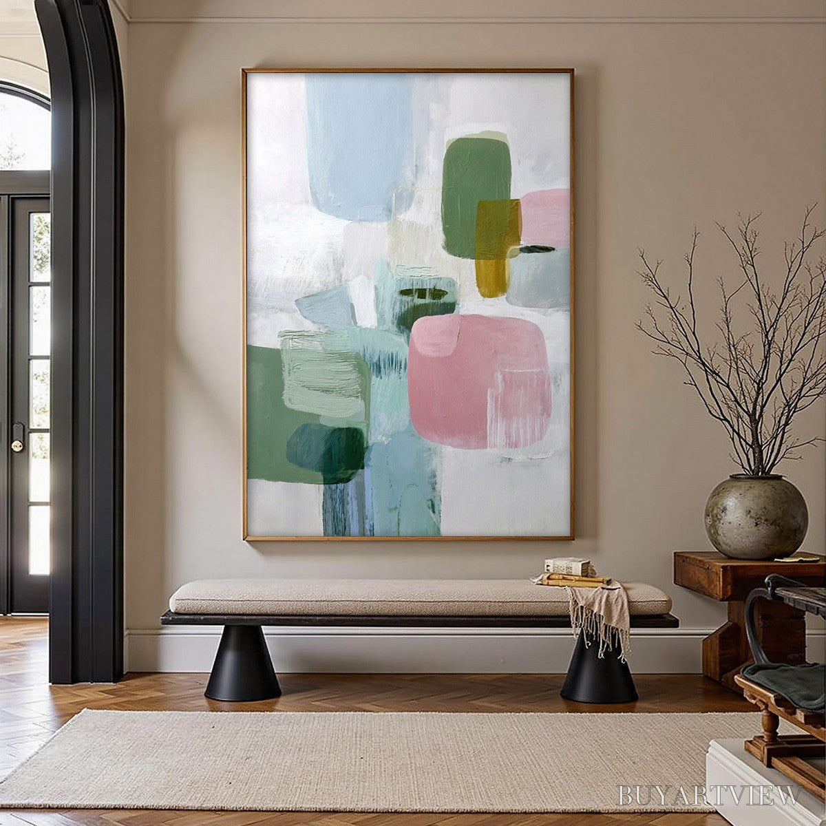 ARTOVITAS Morning Blush – Soft Pastel Abstract - image 2