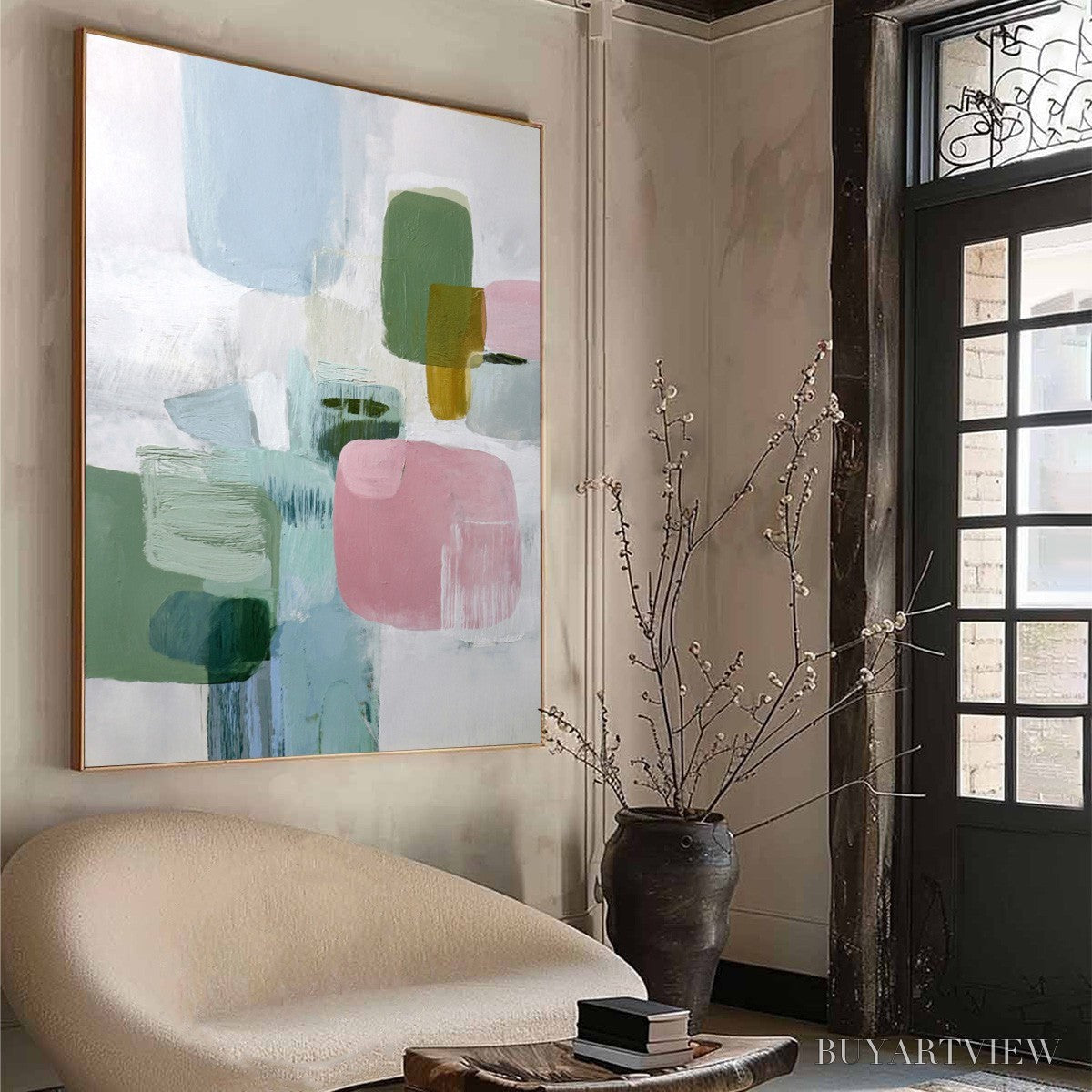 ARTOVITAS Morning Blush – Soft Pastel Abstract - image 6