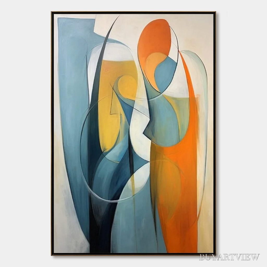 ARTOVITAS Convergence – Colorful Modern Abstract Figurative Art - image 1