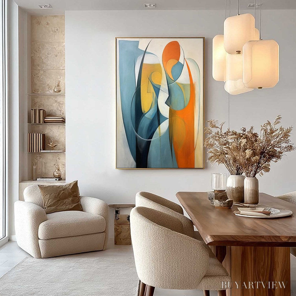 ARTOVITAS Convergence – Colorful Modern Abstract Figurative Art - image 4