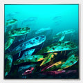 ARTOVITAS Aquatic Dream – Textured Abstract Teal and Green Oil Painting - image 1