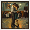 ARTOVITAS Last Dance – Romantic Figurative Oil Painting of Couple Dancing - image 1