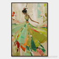 ARTOVITAS Whirlwind of Color – Abstract Figurative Oil Painting of Dancer - image 1