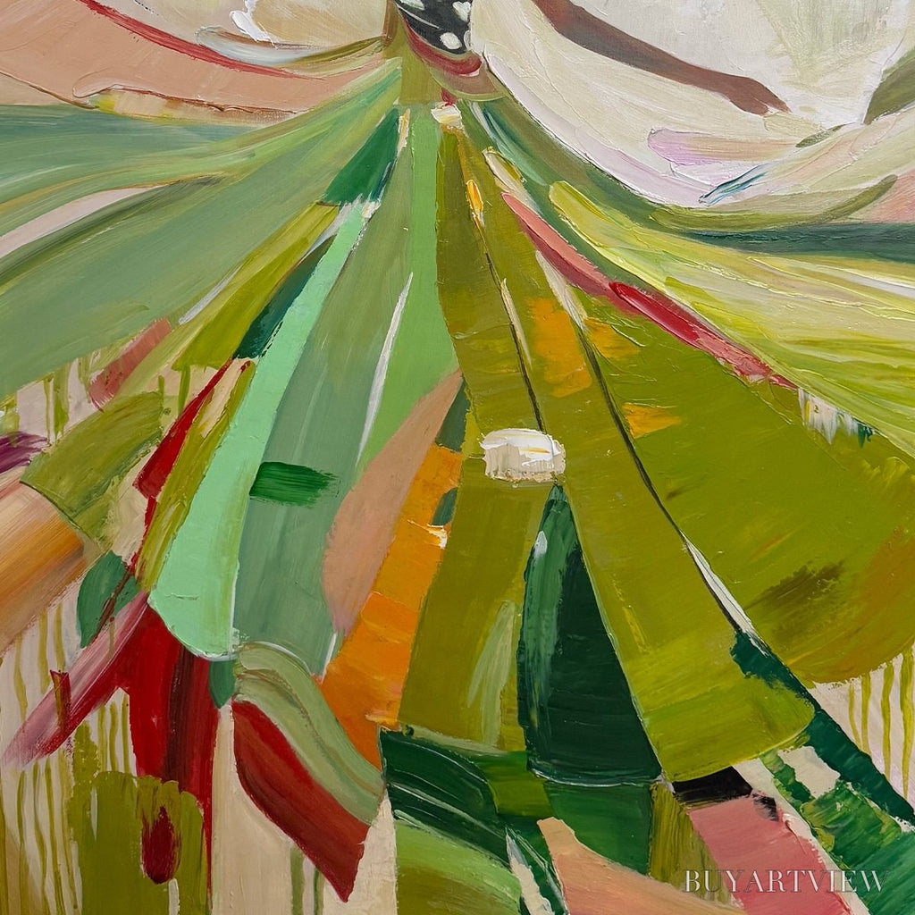 ARTOVITAS Whirlwind of Color – Abstract Figurative Oil Painting of Dancer - image 3