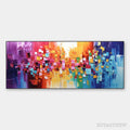 ARTOVITAS Chroma Dance – Colorful Abstract Impasto Oil Painting - image 1