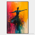 ARTOVITAS Soulflight – Textured Impasto Figurative Oil Painting of Dancer - image 1