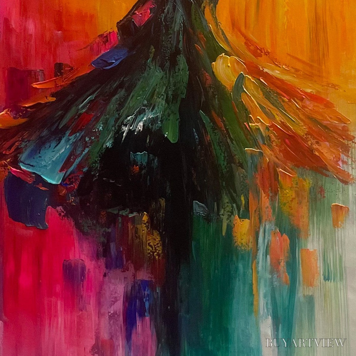 ARTOVITAS Soulflight – Textured Impasto Figurative Oil Painting of Dancer - image 6