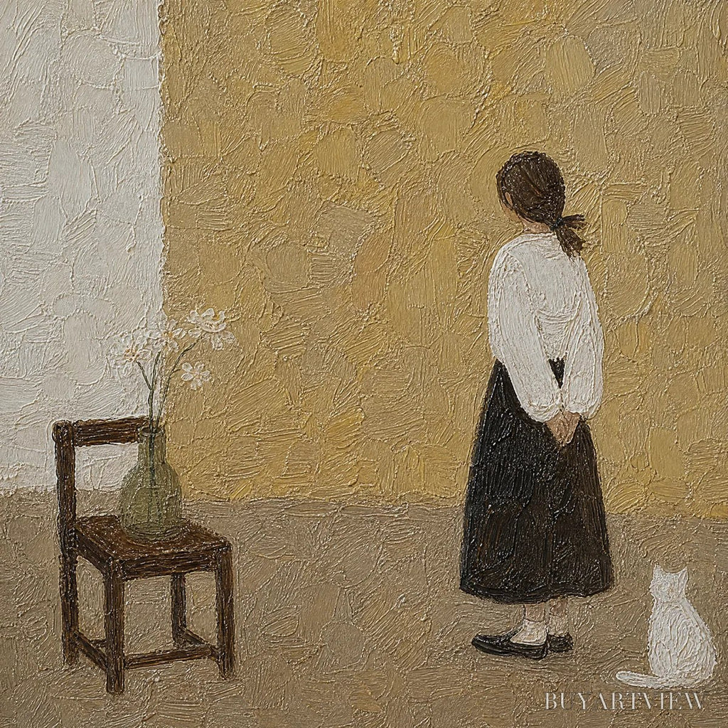 ARTOVITAS Still Room – Minimalist Woman Interior Painting - image 3