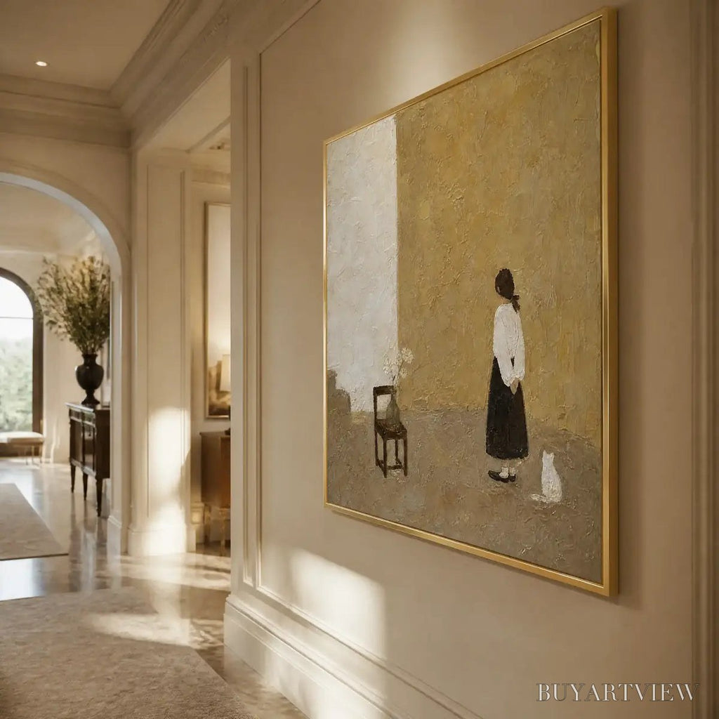 ARTOVITAS Still Room – Minimalist Woman Interior Painting - image 4