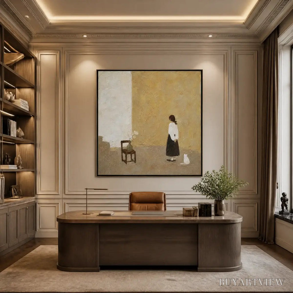 ARTOVITAS Still Room – Minimalist Woman Interior Painting - image 6