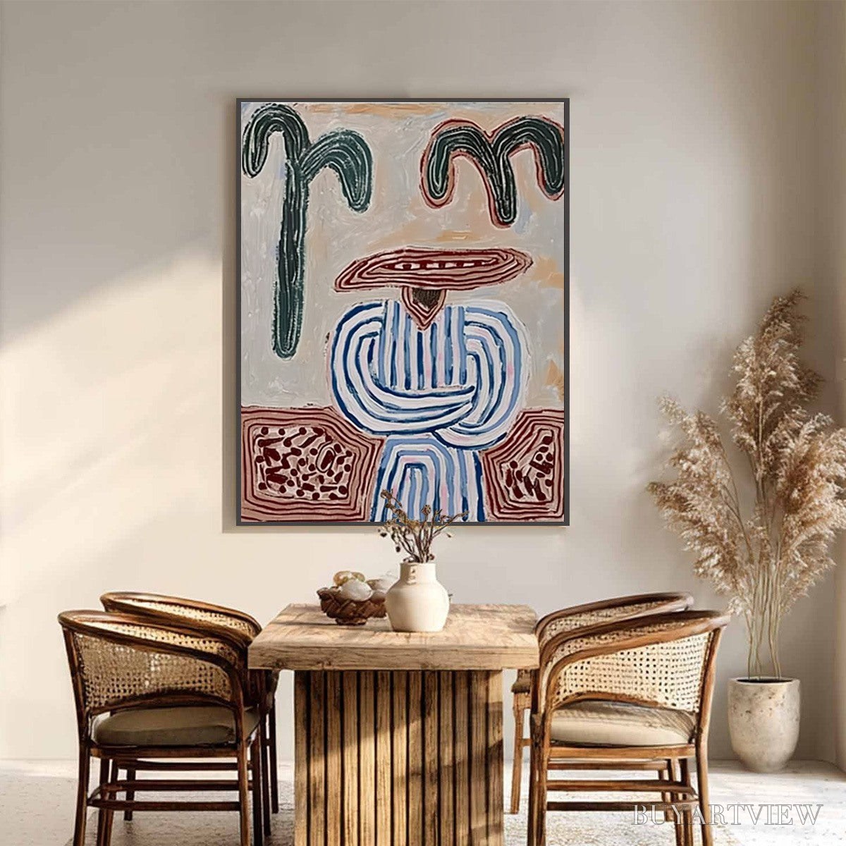 ARTOVITAS Earthen Guardian – Wabi Sabi Abstract Figurative - image 2