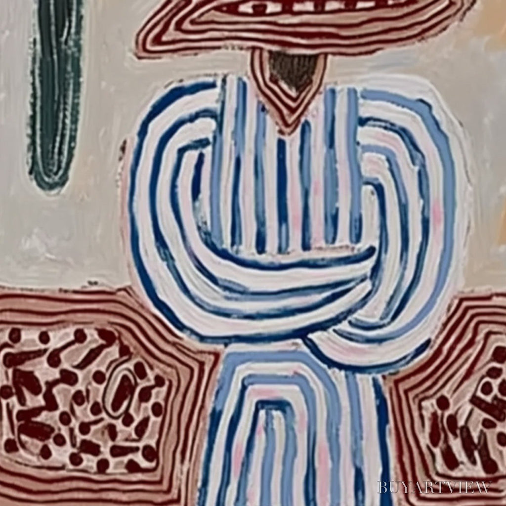 ARTOVITAS Earthen Guardian – Wabi Sabi Abstract Figurative - image 5