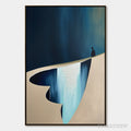 ARTOVITAS the Verge – Minimalist Abstract Painting of a Figure and Chasm - image 1