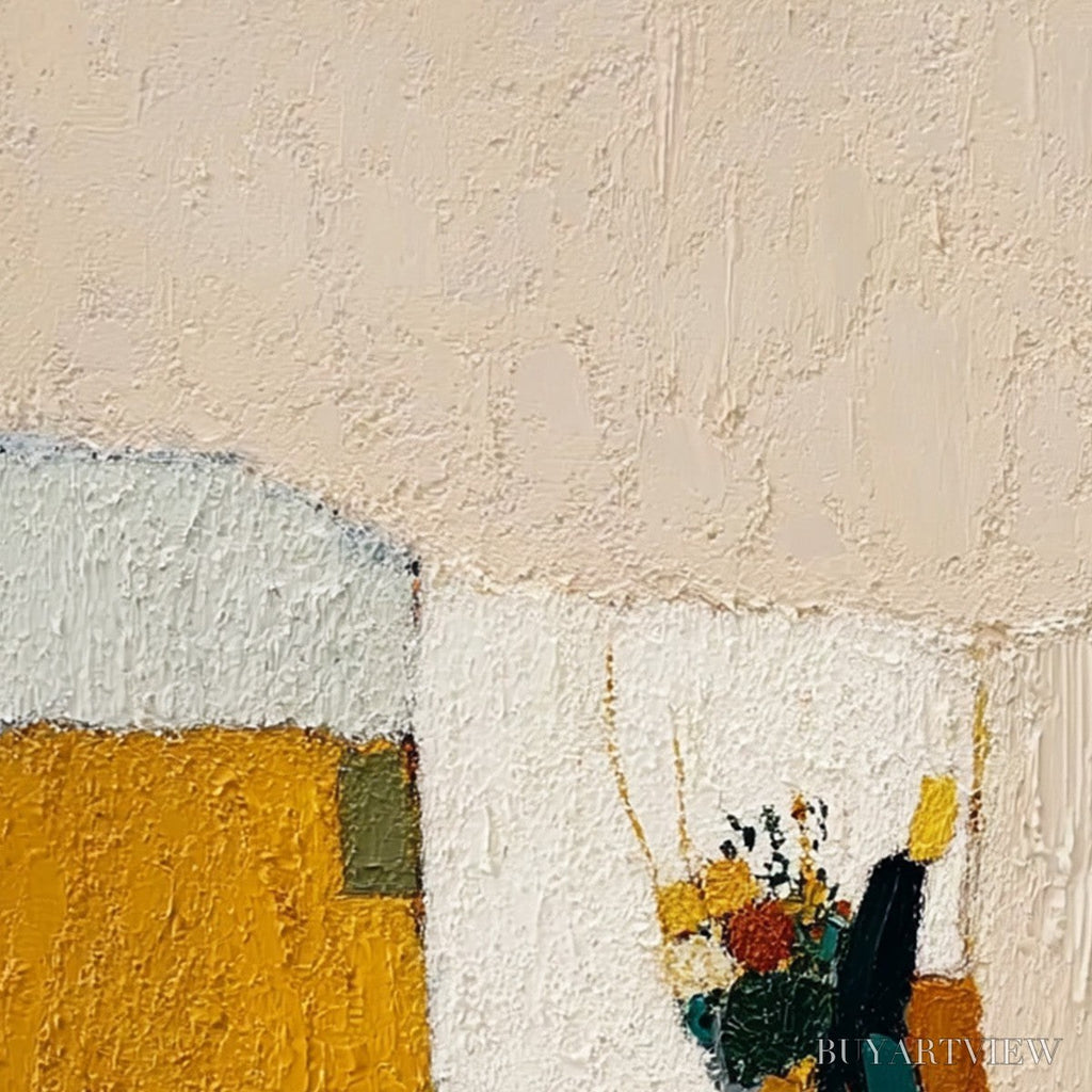ARTOVITAS A Simple Pleasure – Textured Figurative Impasto Painting of a City Stroll - image 5