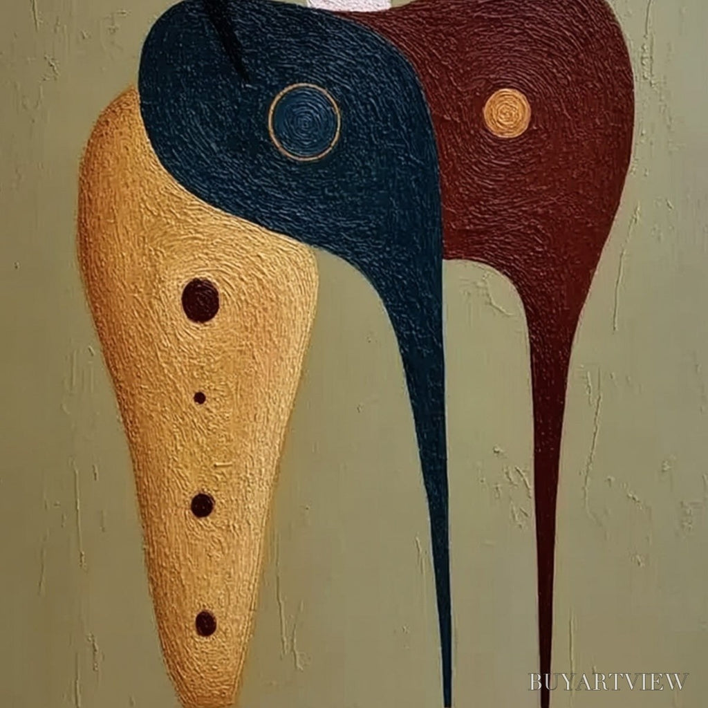 ARTOVITAS the Connoisseur – Textured Abstract Figurative Painting for Modern Decor - image 5