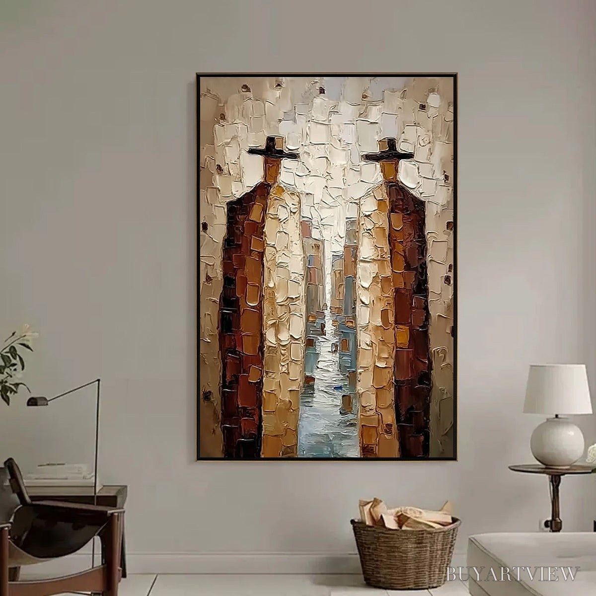 ARTOVITAS the Journeymen – Textured Figurative Impasto Painting - image 2